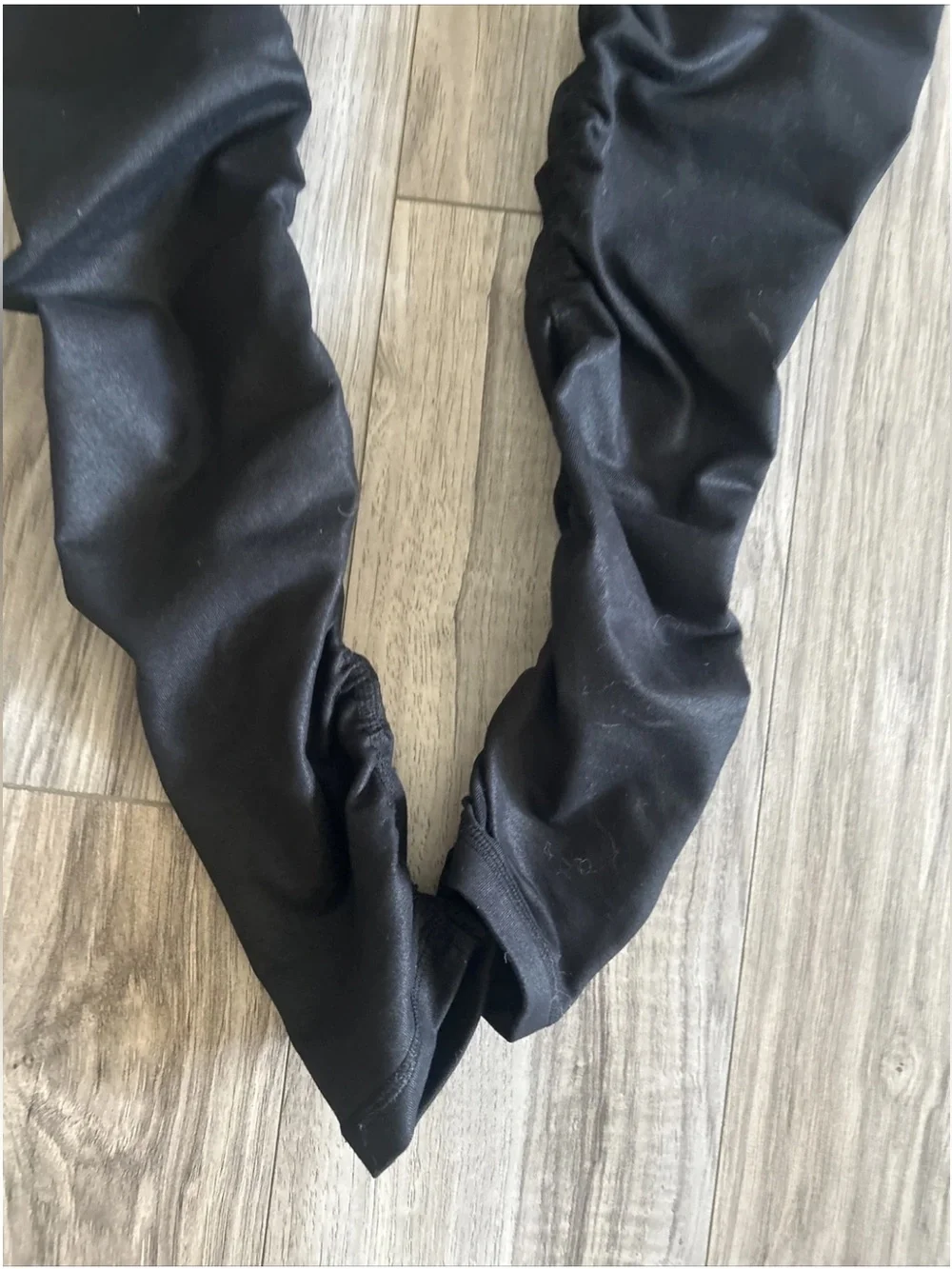 ALO YOGA Idol Ruched Black Shimmer Leggings Size XSmall